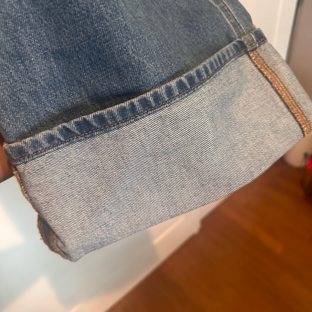 Frame high rise wide leg cuff jeans. Brand new with tags from Anthropologie. - Picture 6 of 7
